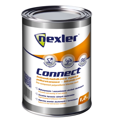 Nexler Connect żywica poliuretanowo bitumiczna 1,2 l obróbki, naprawa dachu